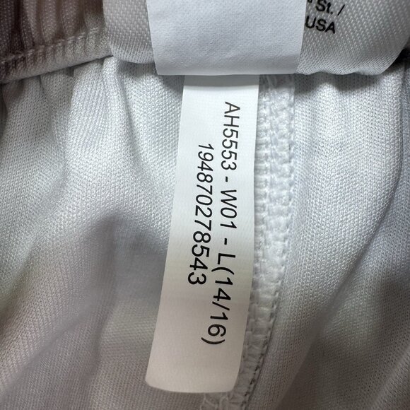 Adidas Athletic Shorts Size Large 14/16 White/Gray Camo White Stripes Aeroready - Picture 8 of 9